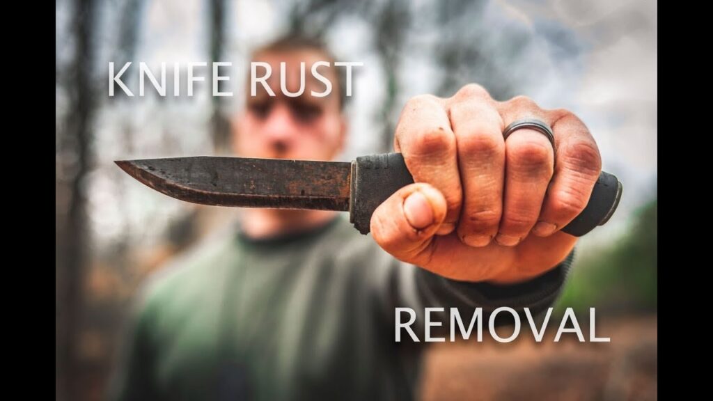 how to remove rust from knife